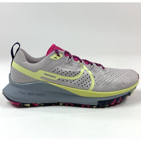 Nike Shoes - Nike React Pegasus Trail 4 Womens Gray Green Running Shoes Sneakers DJ6159-002
